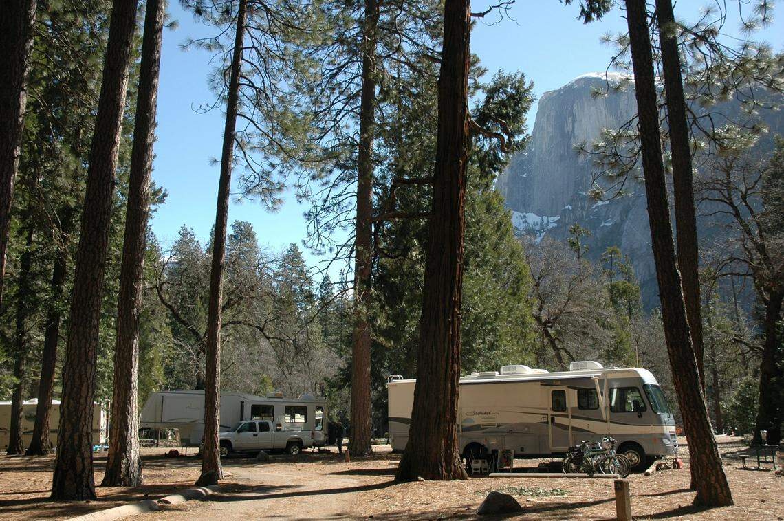 RV campers in April 2006.